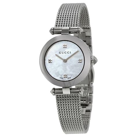 Women's Diamantissima Stainless Steel Mother of Pearl Dial